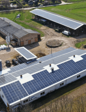 enen Solar II PV-Anlage Niederroßla Luftbild