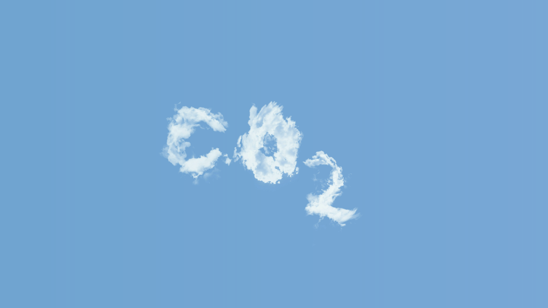 CO2 in Form von Wolken im Himmel