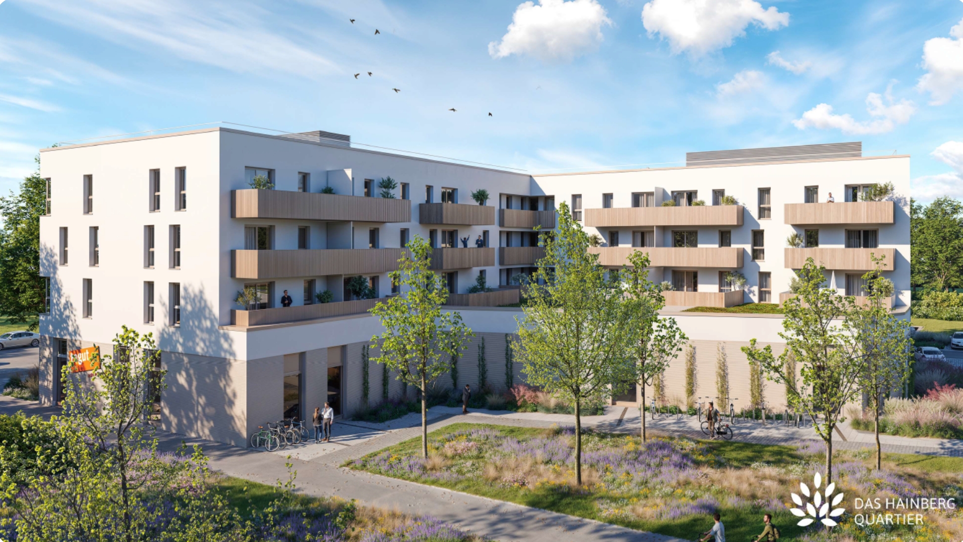 Hainberg Quartier_Immobillienprojekt Visualisierung Rueckansicht